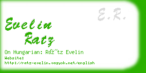 evelin ratz business card